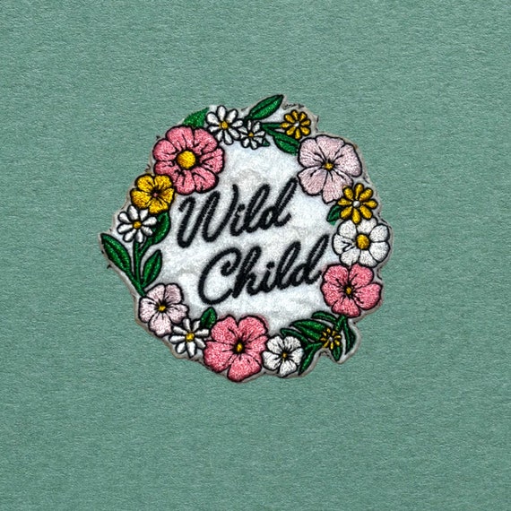 Wild Child Patches Sew on Patches for Jackets Hats and Bags 