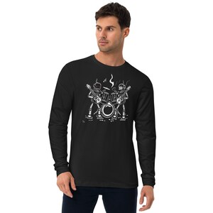 Robot Metal - Long Sleeve Fitted Crew