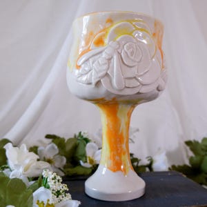 Wasp Goblet: Porcelain Handcrafted Pottery Chalice
