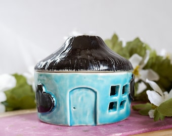 Blue Hearts Incense Cottage: Handmade Porcelain Pottery