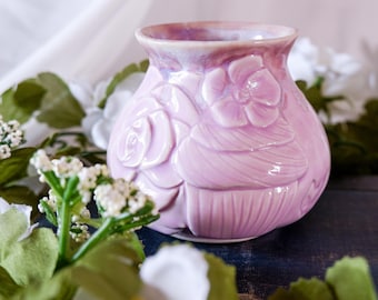 Cupcake and Kitty Skulls Mini Vase: Porcelain Pastel Goth Decor