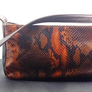 Vintage Tula Snakeskin Leather Bag: London Designer Top Handle