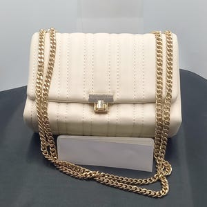 Zara Quilted Clutch/Crossbody Bag with Chain