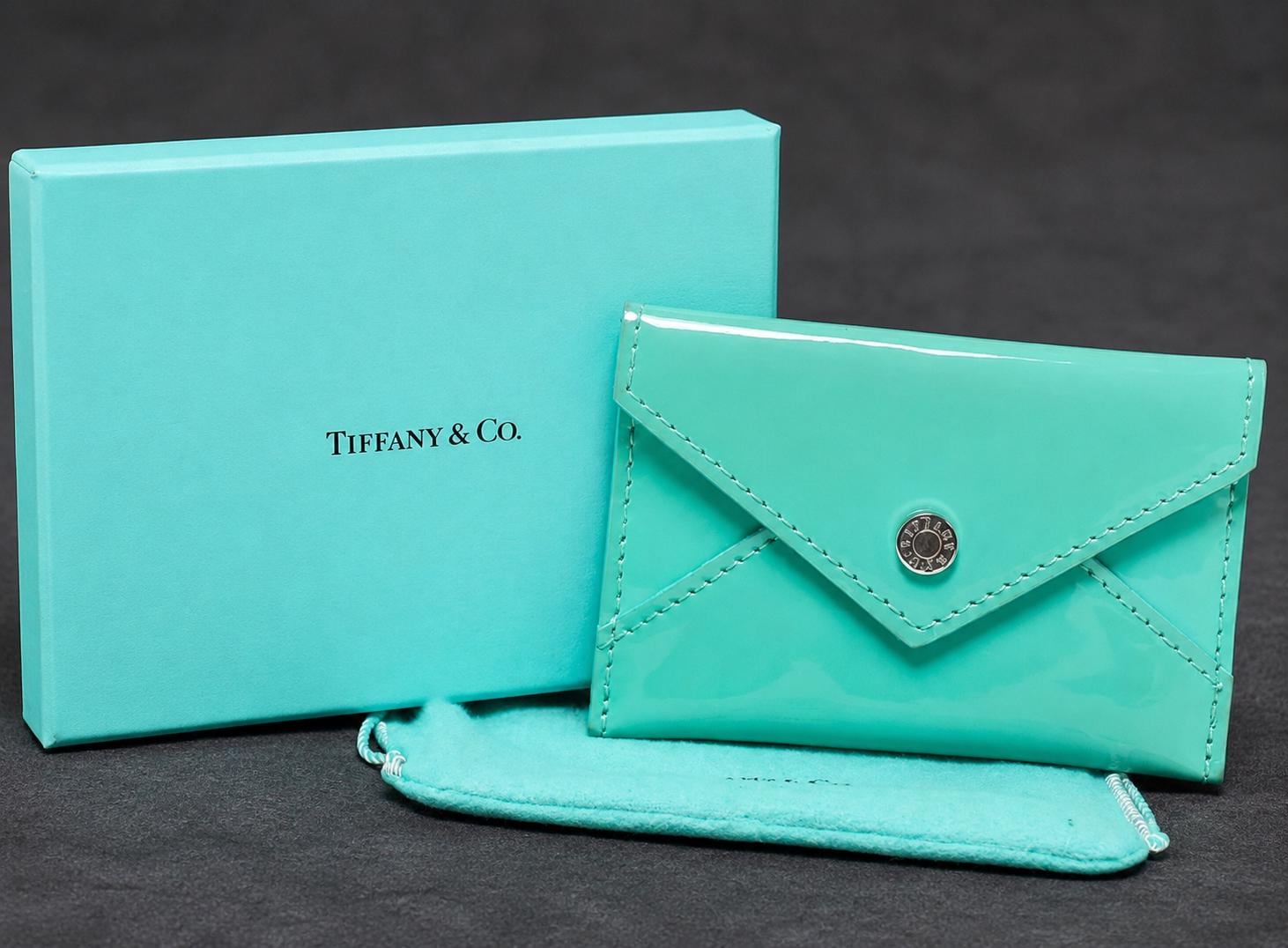 Vintage Tiffany & Co Patent Leather Business Card Holder - Etsy
