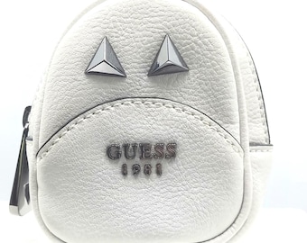 Guess Backpack Style Coin Pouch Keyring