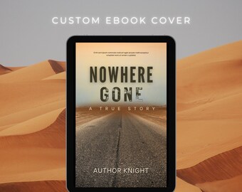 Custom Desert Road eBook Cover Design, Literary Fiction (Digital Product)