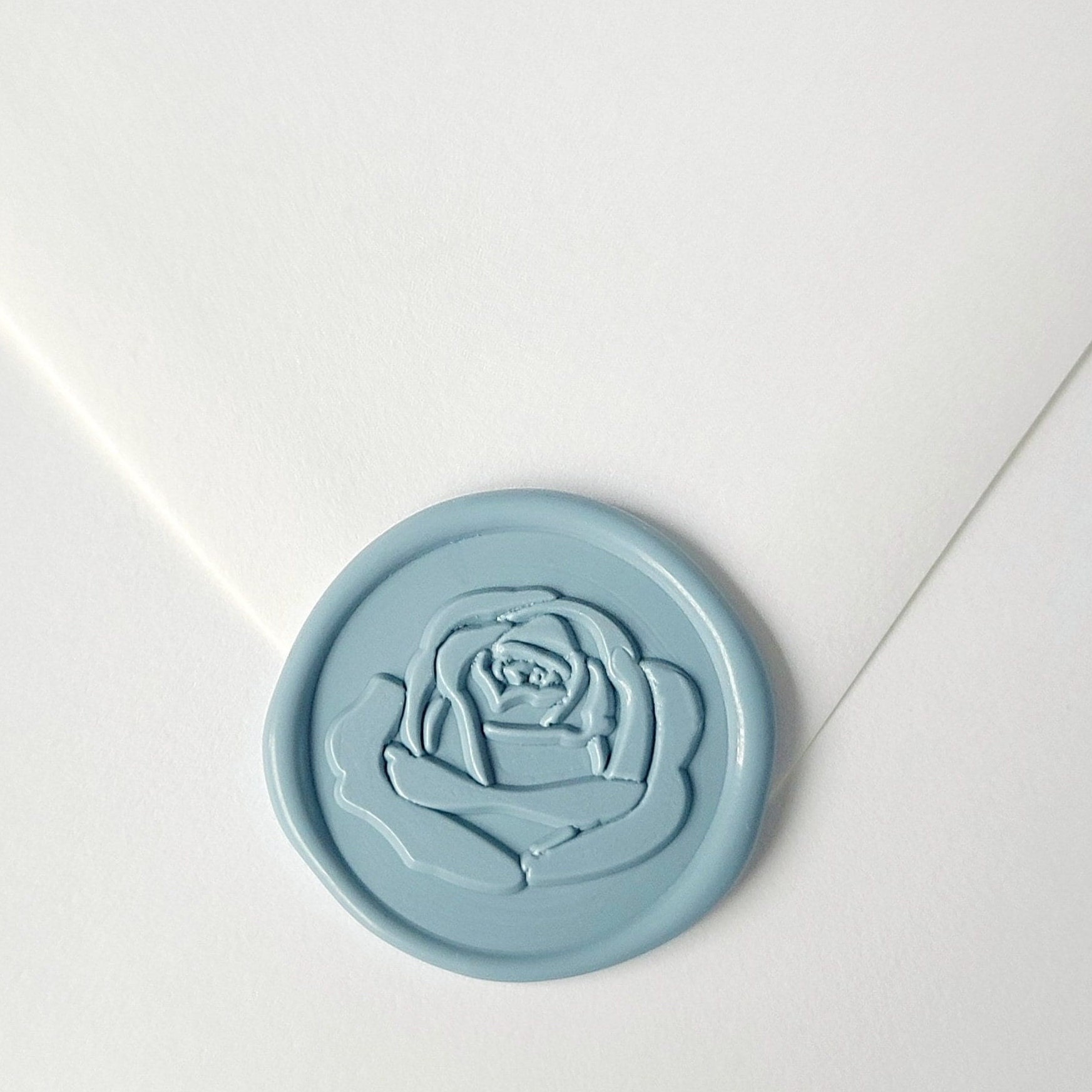 Linen warm nude roses wax seal stickers | Set of 10 Marketplace Wax Seals  by undefined