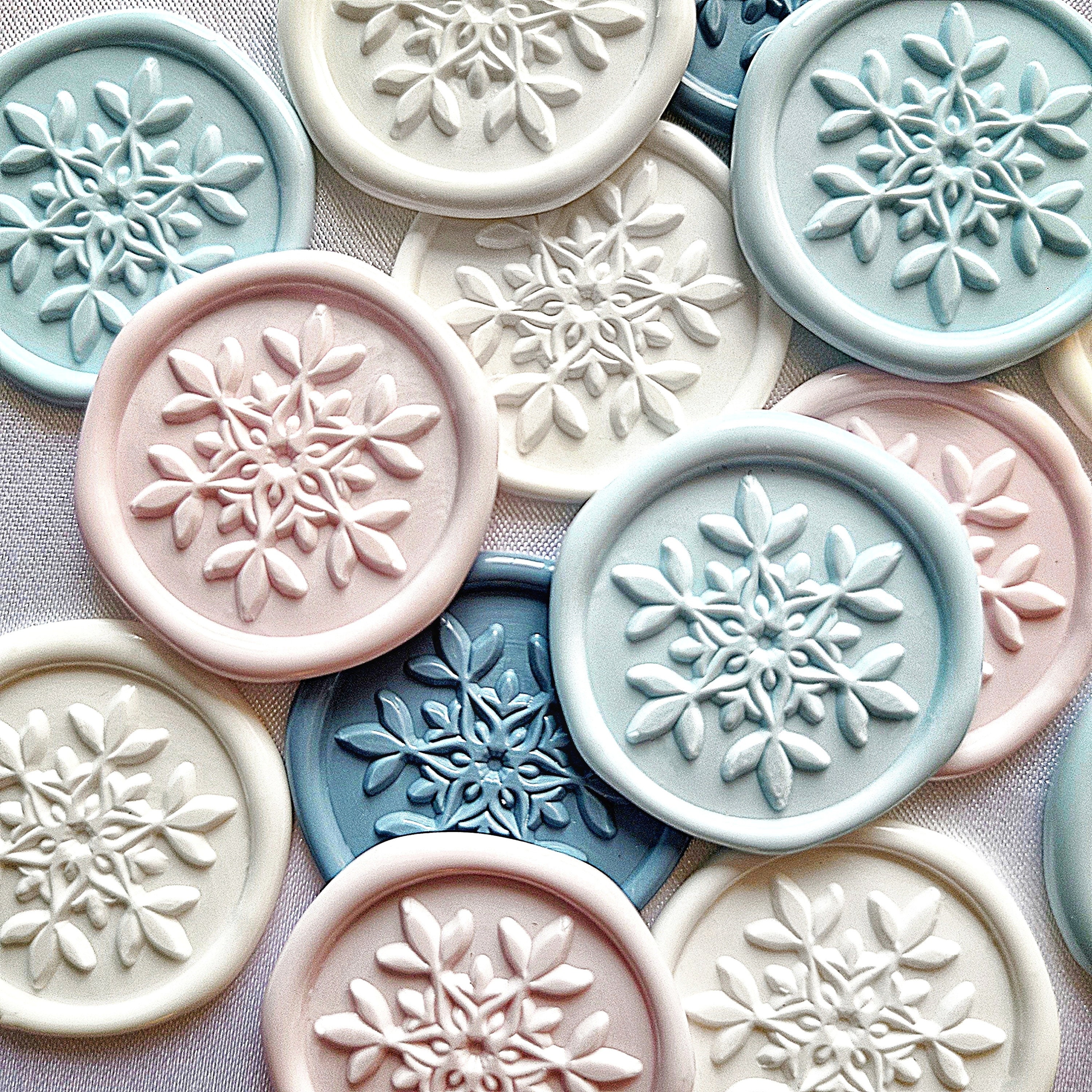 Self Adhesive Wax Seals - Gold Snowflake • Vea & Bean