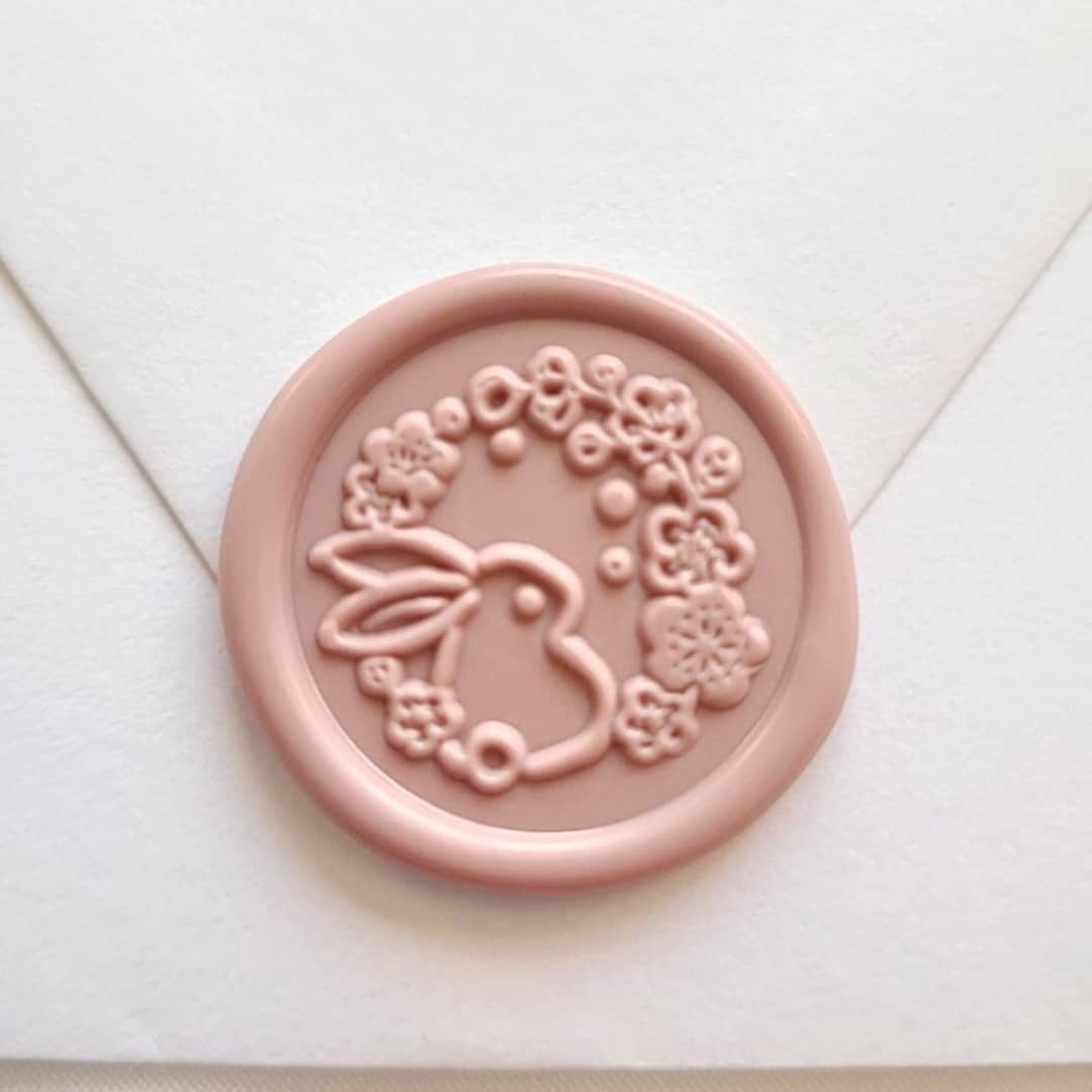Bunny Rabbit Wax Seal Stickers, Self Adhesive Premade Envelope Seal ...