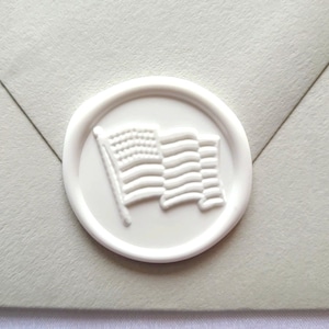 Sticker drapeau américain, cachet d'enveloppe premade USA, auto-adhésif, faire-part de mariage, 4 juillet, armée, drapeau des États-Unis