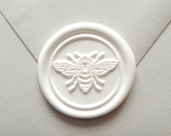 Honey Bee Wax Seal sticker, Bee Premade Envelope Seal, Self Adhesive, wedding invitations, Bumble Bee, Handmade Wax seal, honeybee Seal