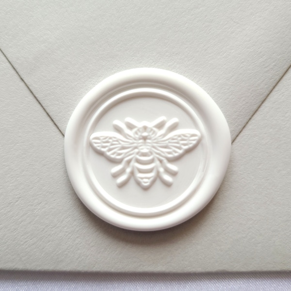 Honey Bee Wax Seal sticker, Bee Premade Envelope Seal, Self Adhesive, wedding invitations, Bumble Bee, Handmade Wax seal, honeybee Seal