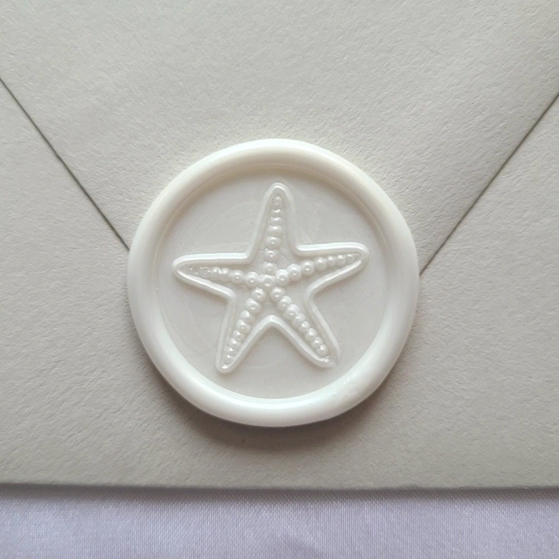 Starfish Wax Seal Sticker