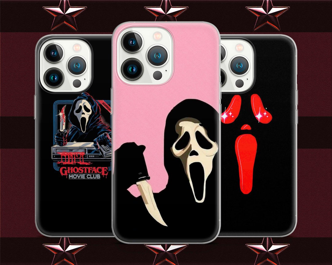 Ghostface Scream Stab Movie Horror Phone Case for iPhone 15 14 13 Pro