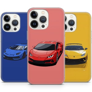 Lambo Rari Sports Car Racing Cool phone case for iPhone 16 15 14 13 Pro Max 12 11 X XS 8, fits Samsung S24 FE, S21 Ultra, A12, Pixel 8 Pro