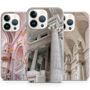 Marble Antique Aesthetics Architecture phone case for iPhone 14 13 Pro Max 12 11 X XS 8, fits Samsung S20 FE, S21 Ultra, A12, Huawei P30 Pro