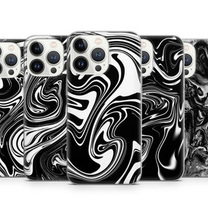 Abstract Liquid Pattern 3D Aesthetics phone case for iPhone 15 14 13 Pro Max 12 11 X XS 8, fits Samsung S24 FE S21 Ultra, A12, Pixel 8 Pro