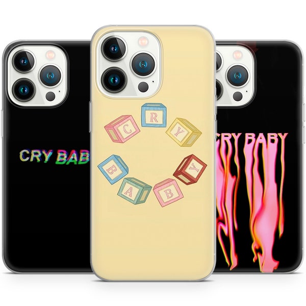 Cry Baby Cool Peep Sad Aesthetic Cloud phone case for iPhone 15 14 13 Pro Max 12 11 X XS 8, fits Samsung S24 FE, S21 Ultra, A12, Pixel 8 Pro