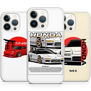 Drift NSX Super gt jdm racing car 1990 phone case for iPhone 15 14 13 Pro Max 12 11 X XS 8, fits Samsung S24 FE, S21 Ultra, A12, Pixel 8 Pro