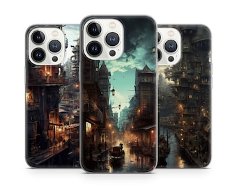 Steampunk alternative reality medieval phone case for iPhone 14 13 Pro Max 12 11 X XS 8, fits Samsung S20 FE, S21 Ultra, A12, Huawei P30 Pro