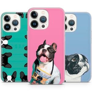 French Bulldog Pet Frenchie dog cover phone case for iPhone 16 15 14 13 Pro Max 12 11 X XS, fits Samsung S24 FE, S21 Ultra, A12, Pixel 8 Pro