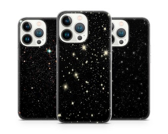 Custodia per telefono Bright Shining Stars Space Astrology per iPhone 15 14 13 Pro Max 12 11 X XS 8, compatibile con Samsung S24 FE, S21 Ultra, A12, Pixel 8 Pro
