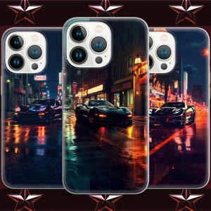 Super Racing Car Muscle lofi Japan phone case for iPhone 15 14 13 Pro Max 12 11 X XS 8, fits Samsung S20 FE, S21 Ultra, A12, Huawei P30 Pro