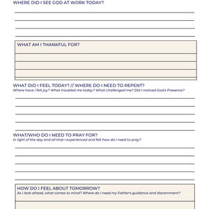 Daily Examen PDF Template (Goodnotes, Noteability, Print)