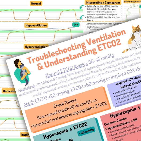 Printable Veterinary ETCO2 Capnography Guide