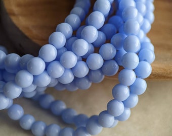Round Frosted Glass Beads Dark Blue 10mm 80pcs/strand Translucent Jewellery