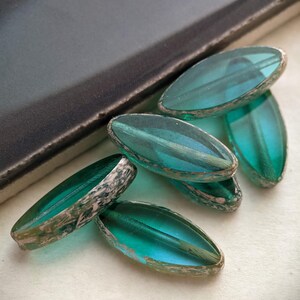 14x13mm Czech Rose Petals - Milky Peridot Bronze Picasso - 8 beads