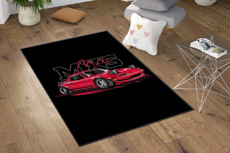 Mazda Miata MX5, Mazda Rx7,pop up JDM Car,tuner, Popular Rug, Home