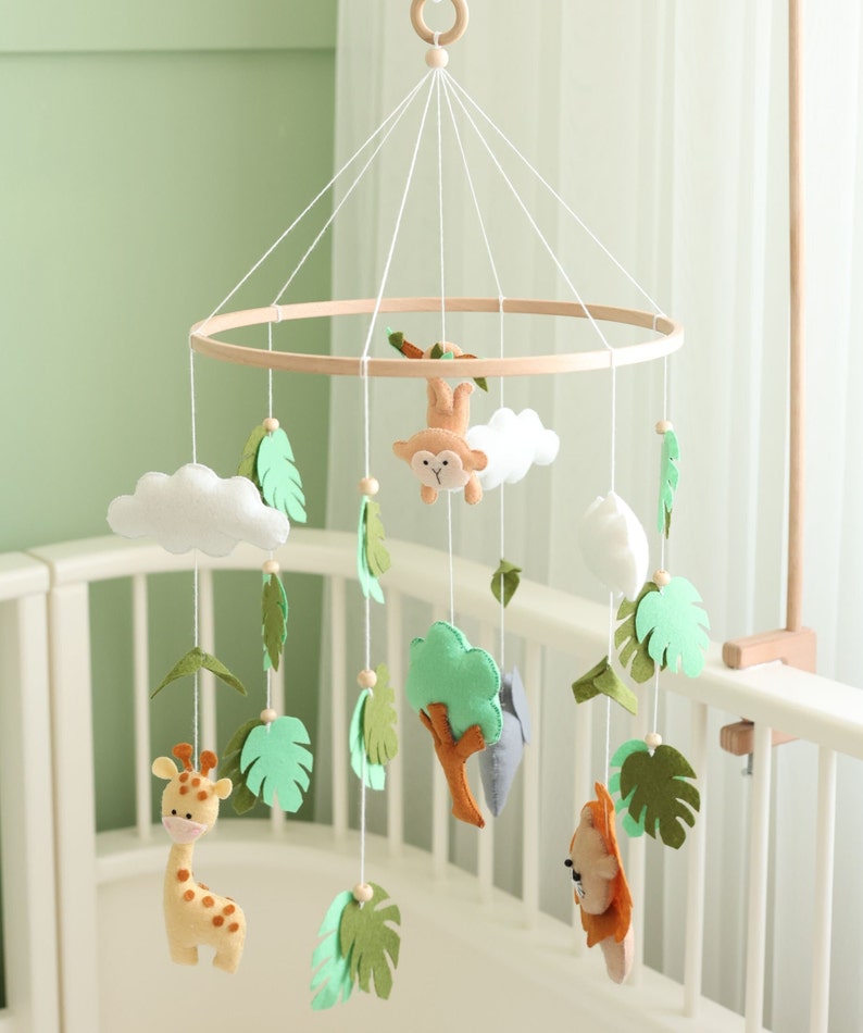 Nursery Mobile Lion Giraffe