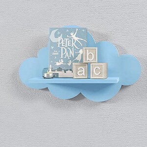 Nursery Cloud Shelves, Cloud Wall Shelves for Kids Room, Decorative Nursery Bookshelf, Cloud Shelf image 4