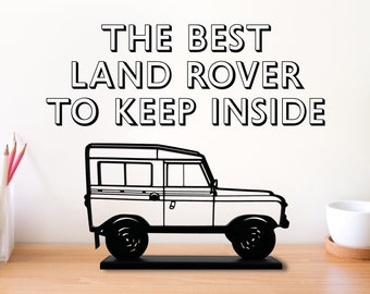 Land Rover Model Custom Name desk decor for office bookshelf decor for car lover & Land Rover fan wireframe model and stand for man cave