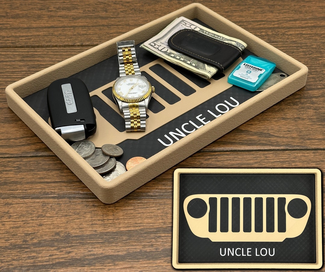 Personalized EDC Tray, 4x4 Catch All Tray, EDC Organizer, EDC Dump