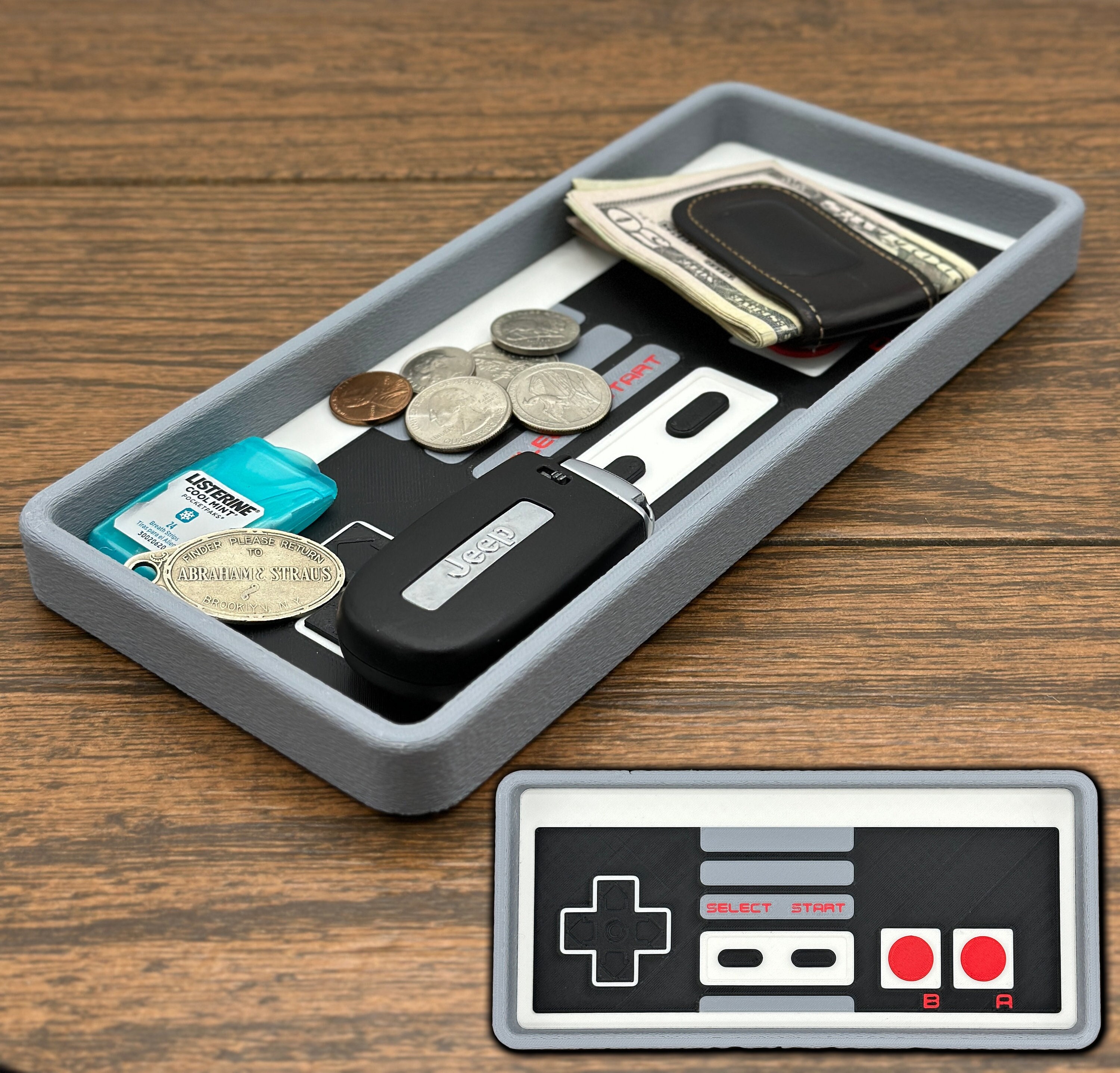 NES Everyday Carry Tray, Catch All Tray, Nintendo EDC Organizer, EDC
