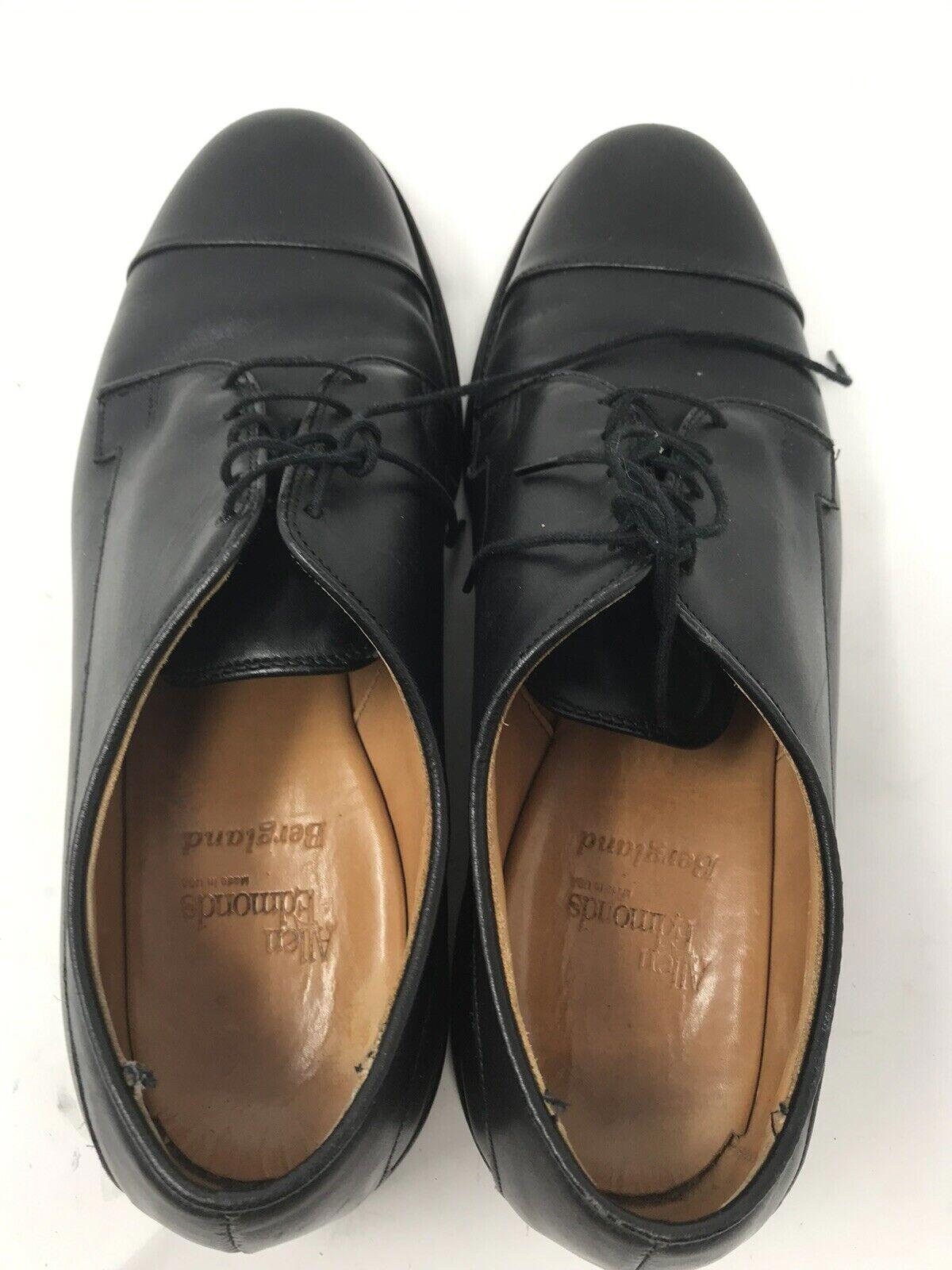 Allen Edmonds Bergland Schwarz Leder Herren Oxfords Schuhe GroBe 10D Cap Toe Etsy