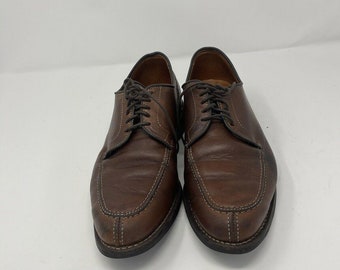 Allen Edmonds "Clark Street" Brown Split-Toe Blucher Dress Shoes 1906 Size 10