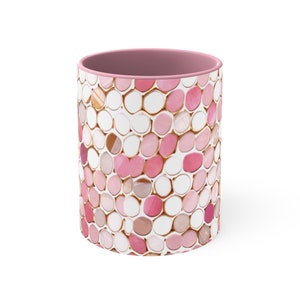 Marble Mug, Marble Coffee Mug, Luxury Mug, Gold Mug, Mosaic mug, Pink Rose Mug, Abstract Mug, Pebbled Mug, Minimalist Mug, Gift mug