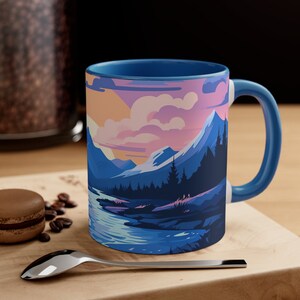 Mountain Coffee Mug, Nature Mug, Mountain Life Mug, Landscape Mug, Nature Lover, Camping Mug, Mountain Lover,Hiking Mug, Adventure Mug, Gift