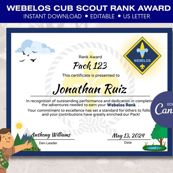Webelos - Etsy