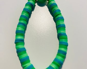 Cute green Ying yang bracelet | SBeadzz