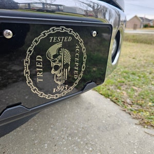 Engraved License Plate