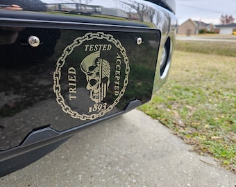 Engraved License Plate