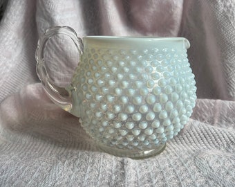 Opulence in Opal - Fenton Opalescent Hobnail Pitcher