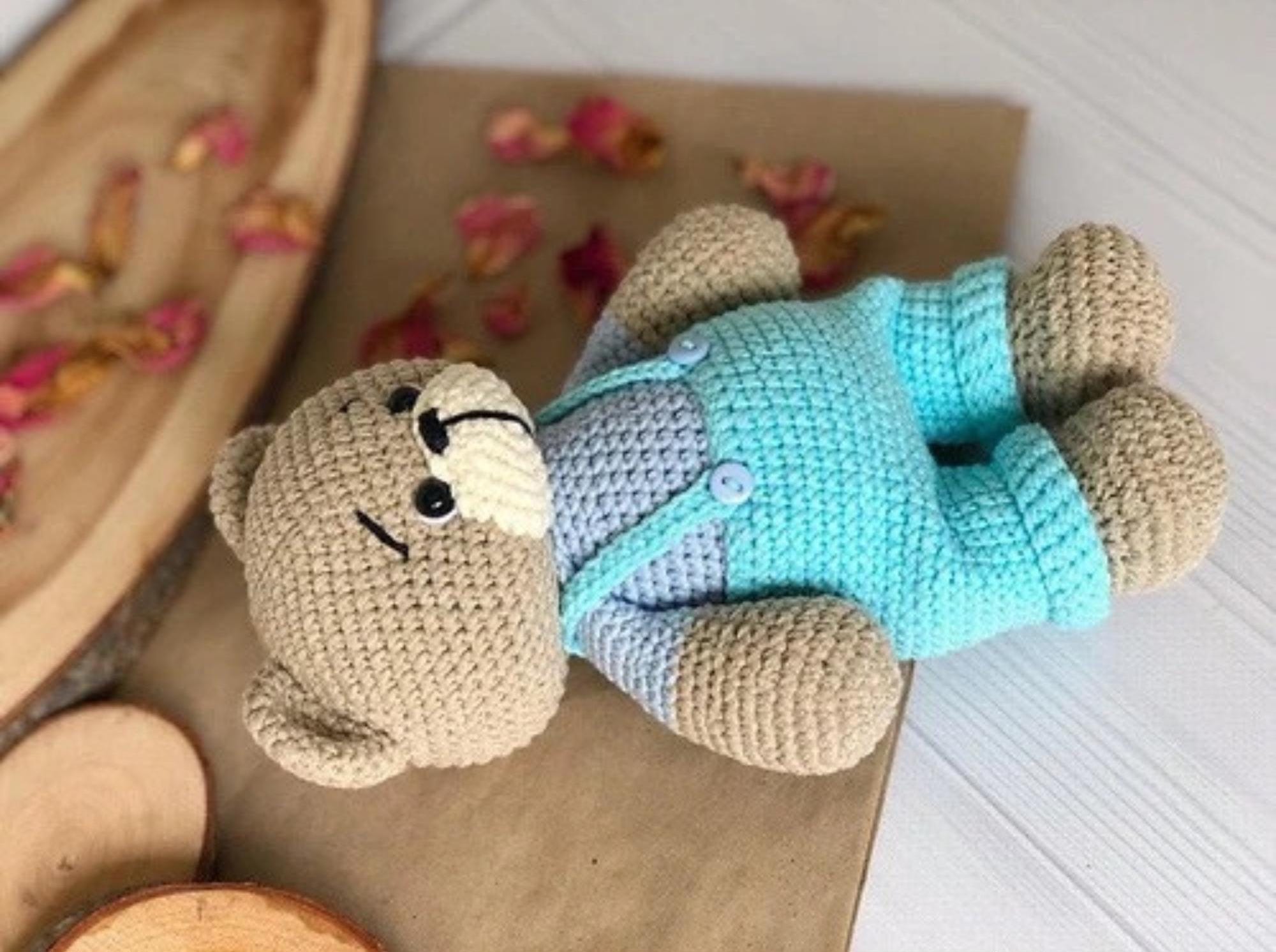 Teddy Bear Crochet Pattern Easy Plush Amigurumi Toy Animal (PDF Pattern ...