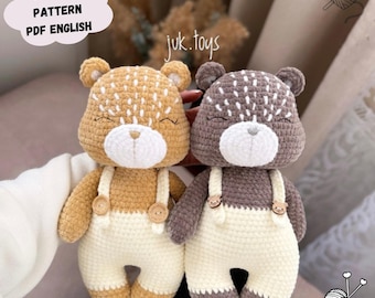 Teddy Bear Crochet Pattern: Amigurumi Plush Toy (PDF Pattern English)
