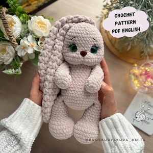 Bunny Pattern Crochet, Bunny Lili Crochet Pattern, Amigurumi Bunny Lili Pattern, Handmade Crochet Bunny, Pattern In English