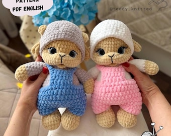 Lambs Crochet Pattern: Sheep Easy Plush Amigurumi Toy (PDF Pattern English)